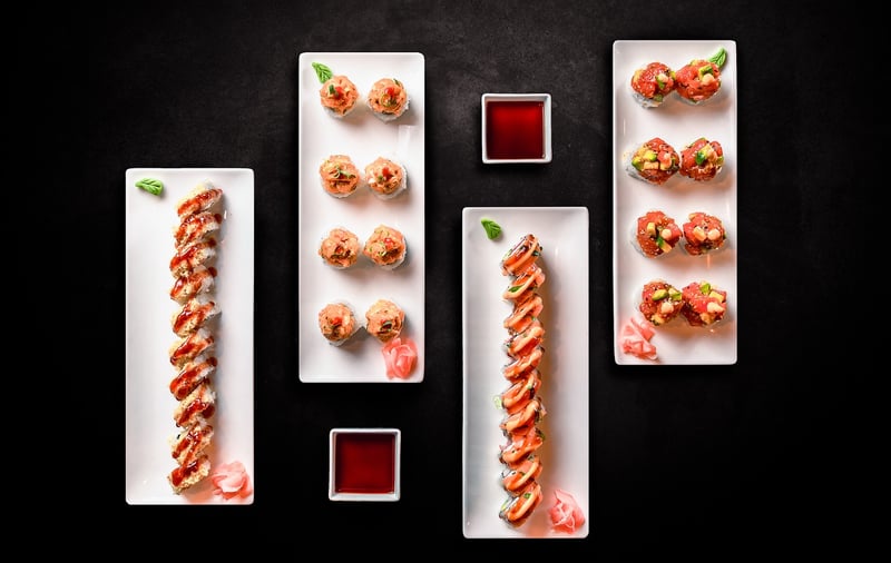 Sushi and sashimi platter